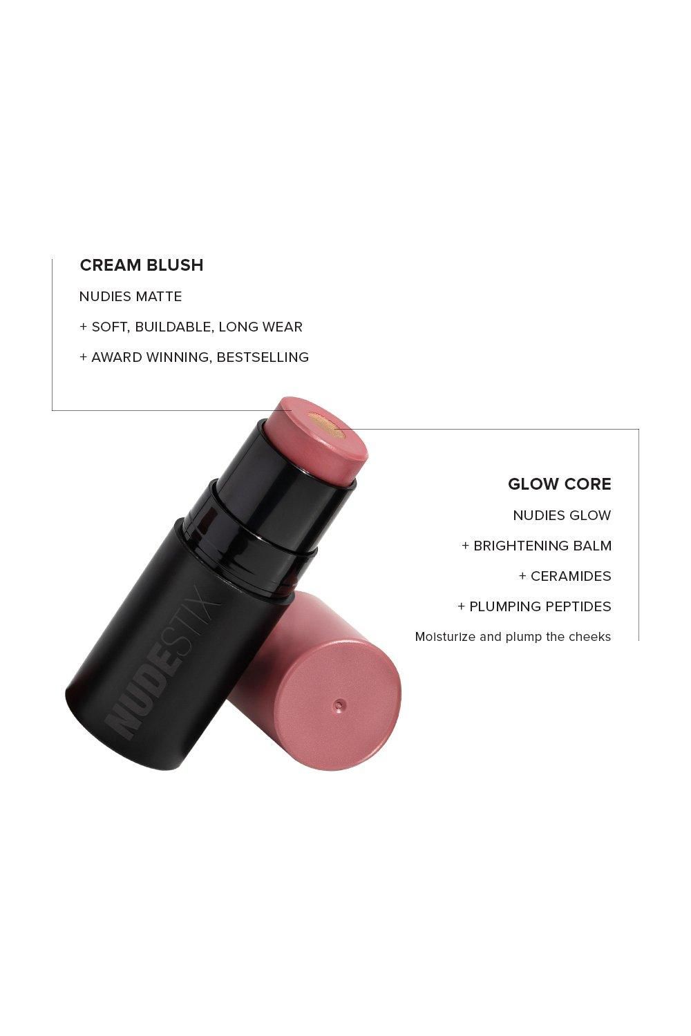 Nudestix Nudies Matte + Glow Core All Over Face Blush Pink Ice image 6