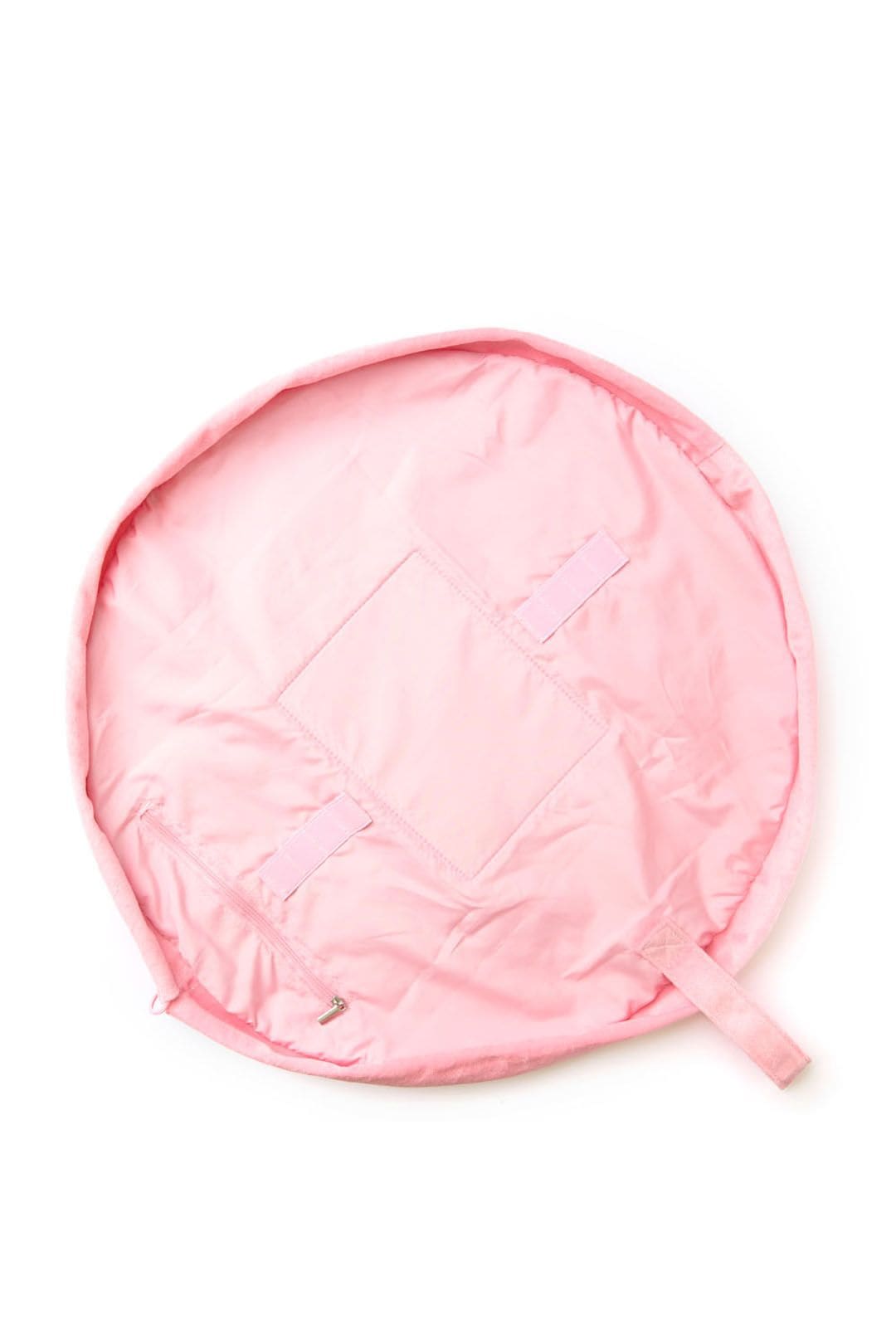 The Flat Lay Co Drawstring Makeup Bag - Ditsy Cherries Pink Embroidered Velvet Multi image 6