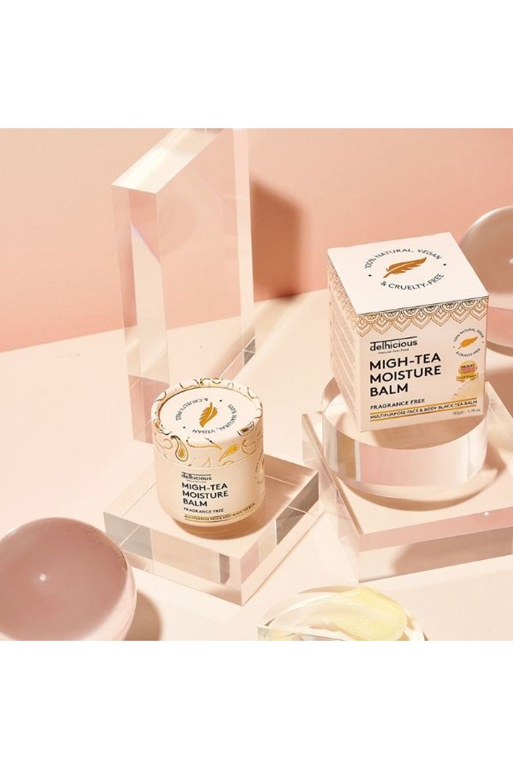 Delhicious Migh-Tea Moisturise Multipurpose Balm - Fragrance Free 50g Multi image 2