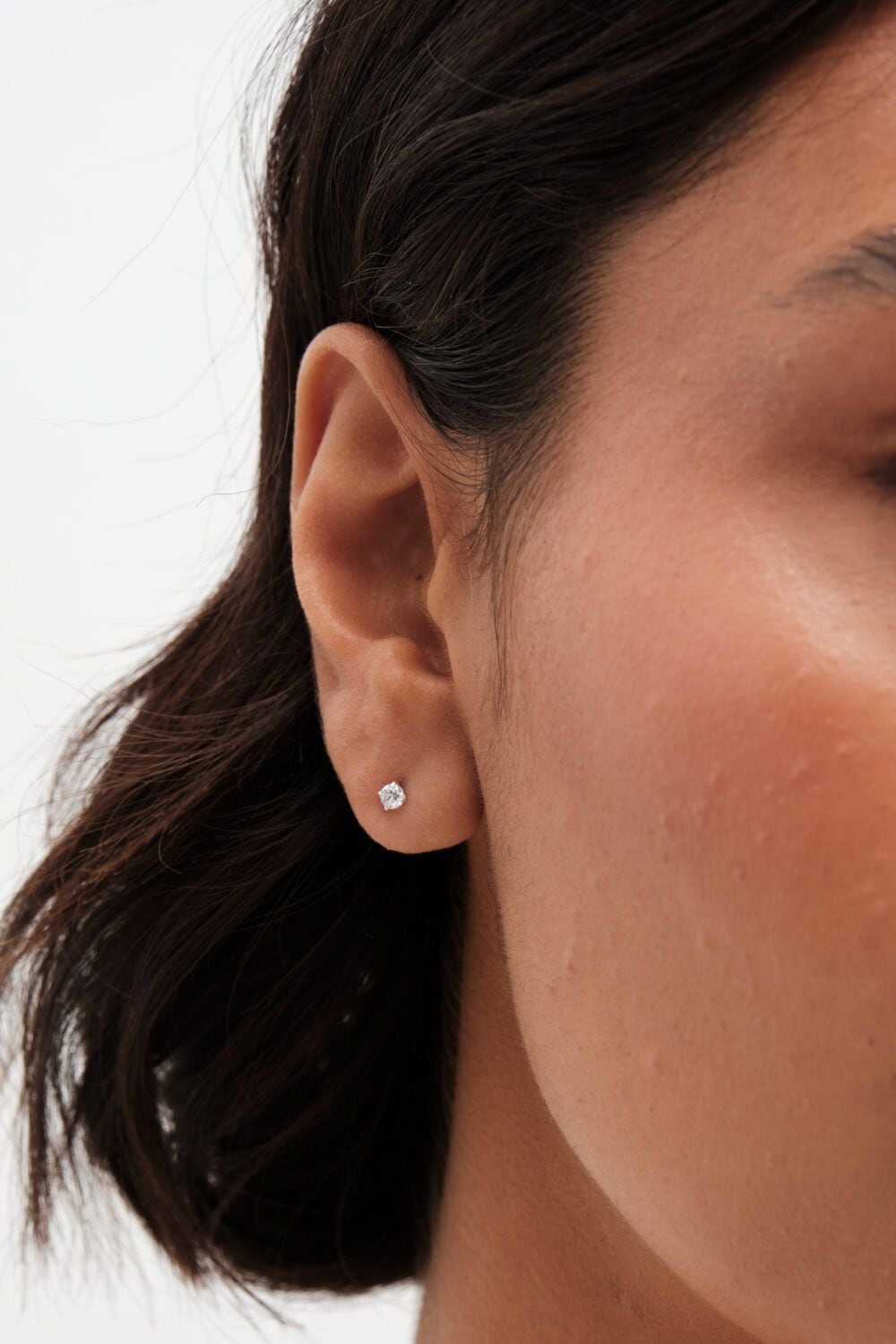 Simply Silver Sterling Silver 925 Cubic Zirconia Classic Round Earrings - Pack of 3 image 2