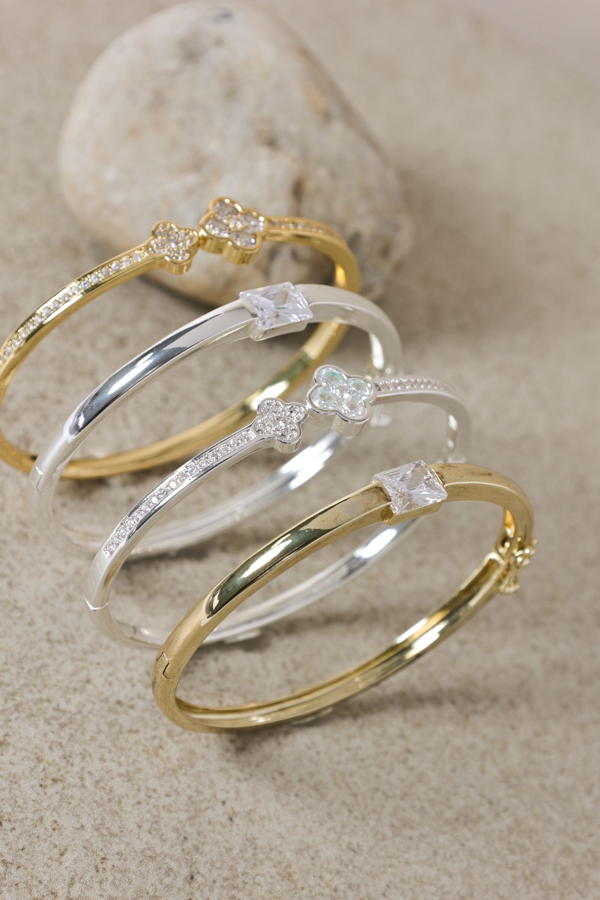 Jon Richard 14K Gold Plated and Cubic Zirconia Stone Bangle image 3