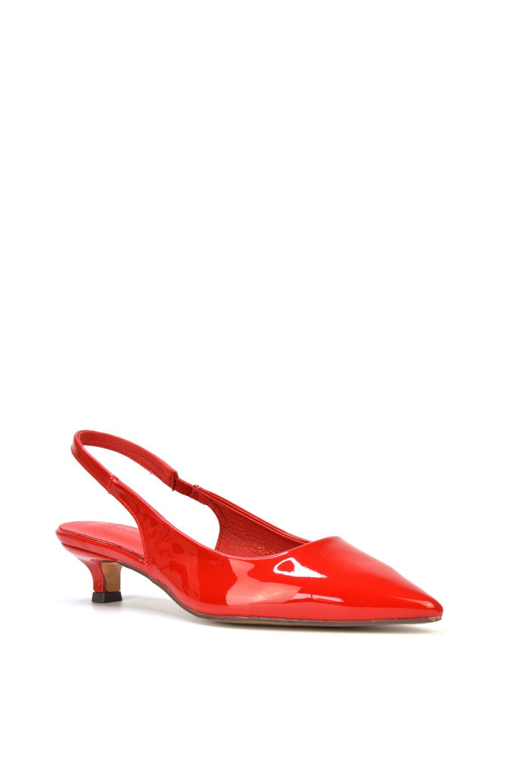XY London 'Jenny' Pointed Toe Low Kitten Heel Slingback Pumps image 2