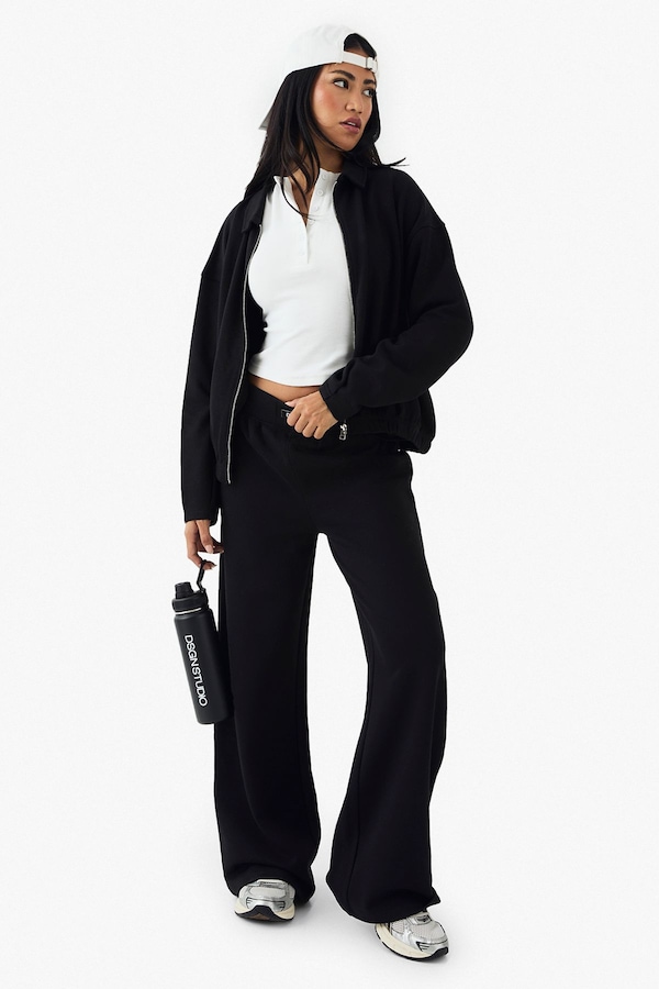 DSGN Studio DSGN Studio Heavy Weight Interlock Straight Leg Jogger Black