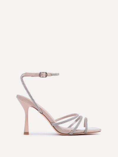 Linzi Cosmic Nude Patent Open Toe Pointed Heel