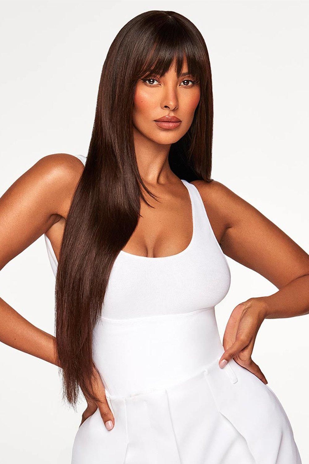 Beauty Works Beauty Works custom clip-in Fringe Topper 55g Butterscotch image 10