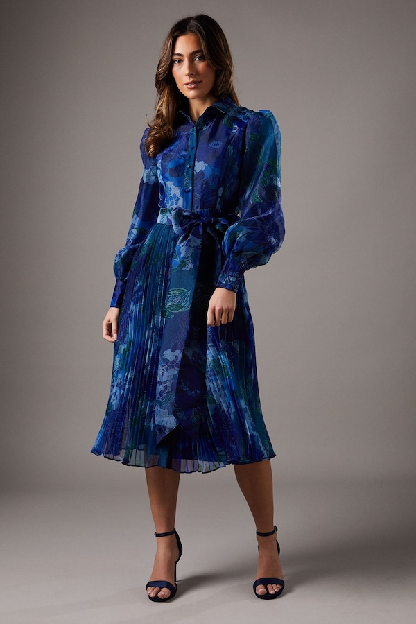 Coast Organza Printed Shirt Dress Multi