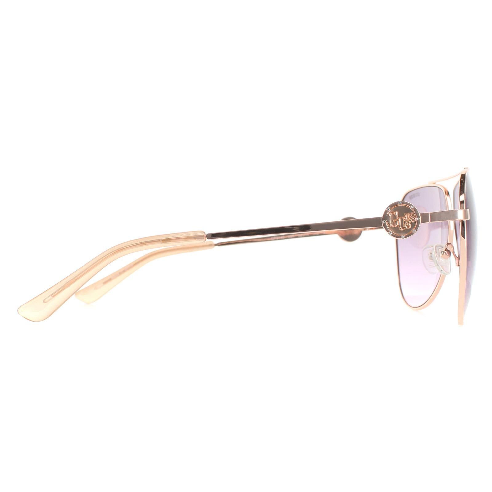 Guess Aviator Shiny Rose Gold Bordeaux Gradient GF6140 image 4