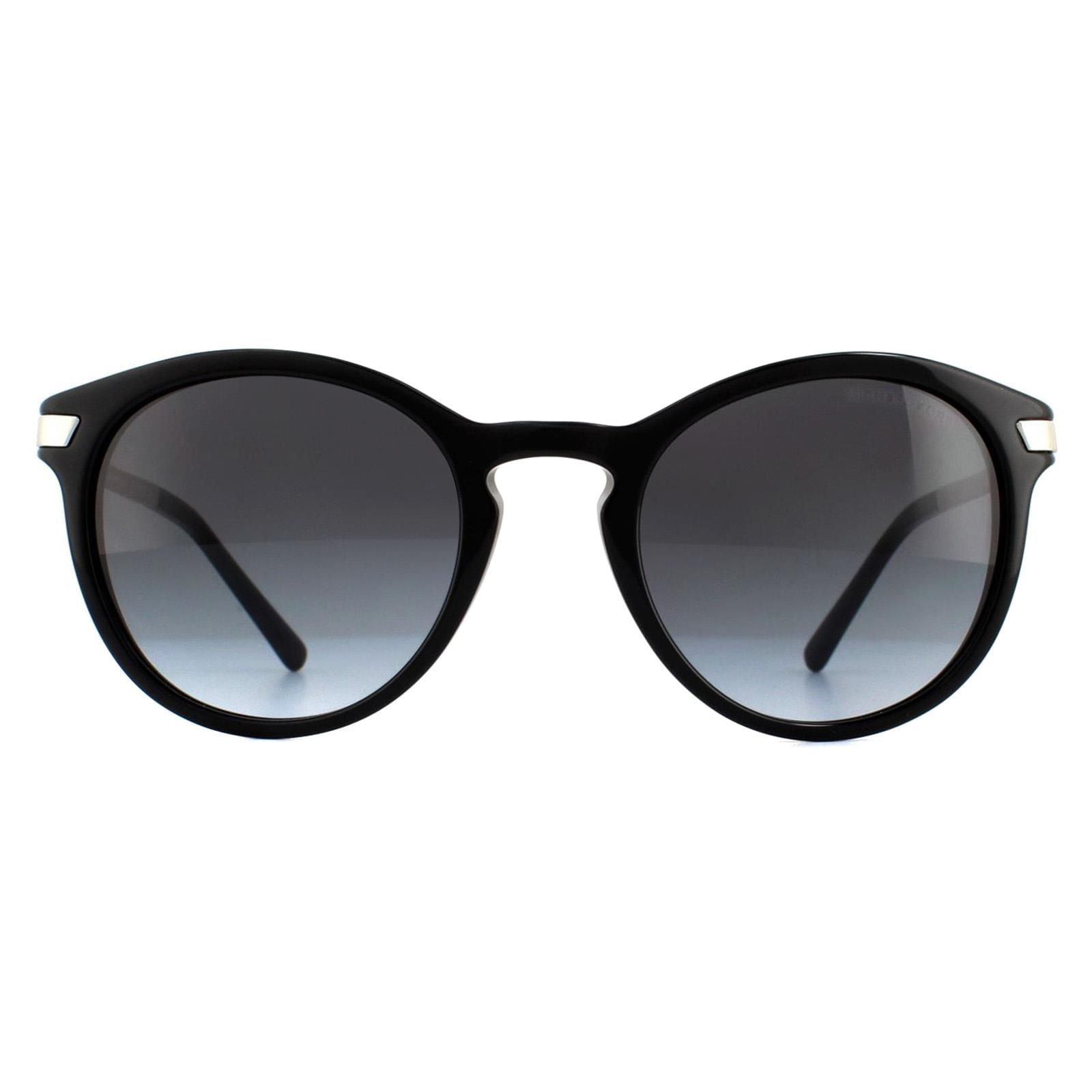 Michael Kors Round Black Light Grey Gradient Sunglasses image 1