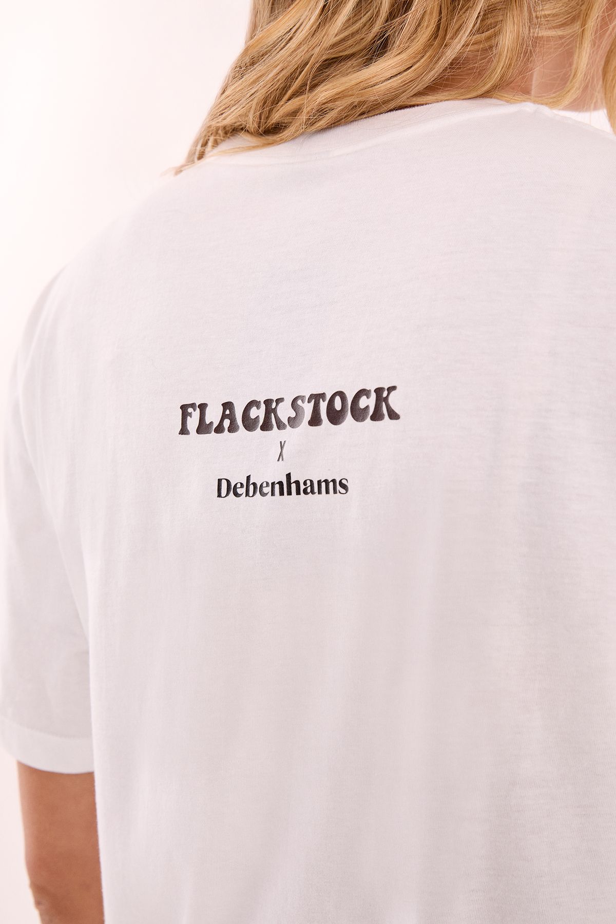 NastyGal Flackstock Festival Logo T-Shirt White image 5