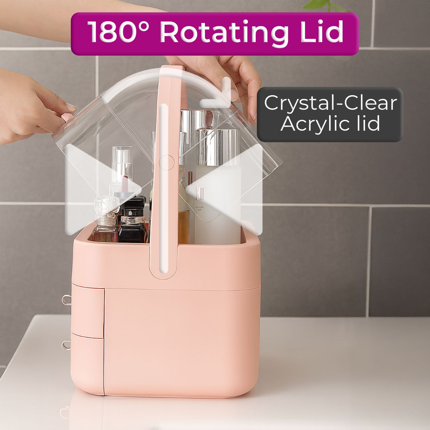 Neo Acrylic Makeup Organiser Cosmetic Storage Box image 5