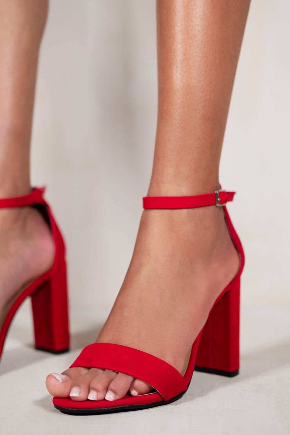 Where's That From 'Skye' Strappy Block Heels With Buckle Suede image 2