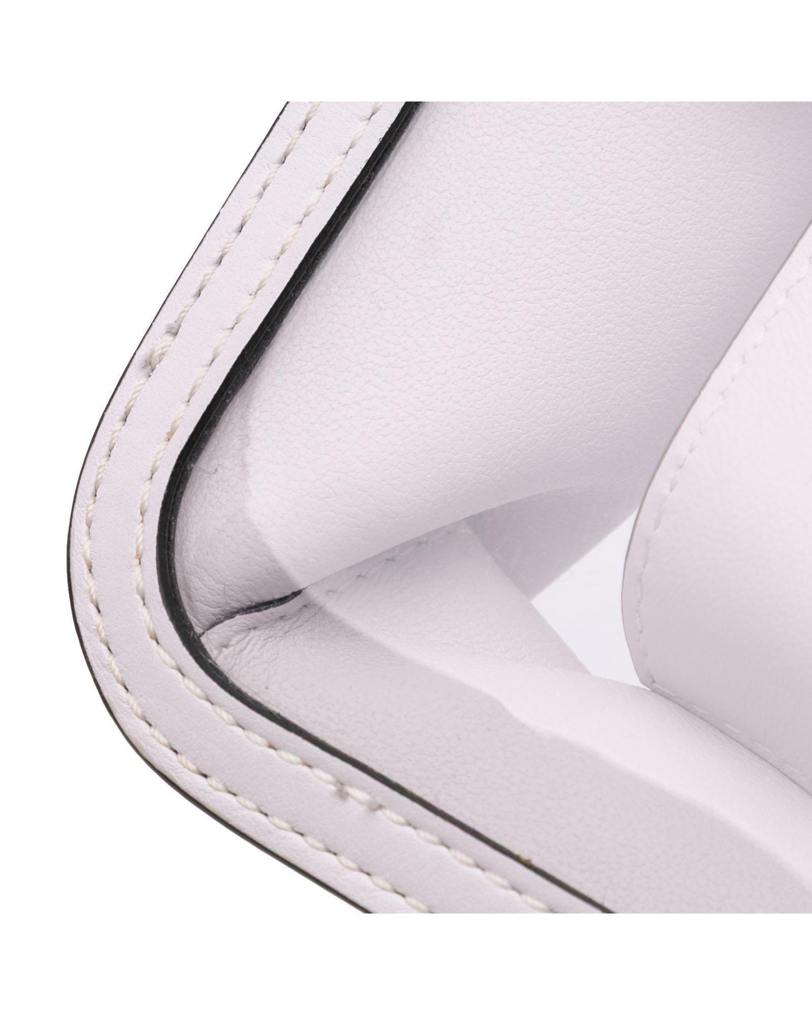 Valentino Preloved Roman Stud Shoulder Bag Wo - White Satchel image 9