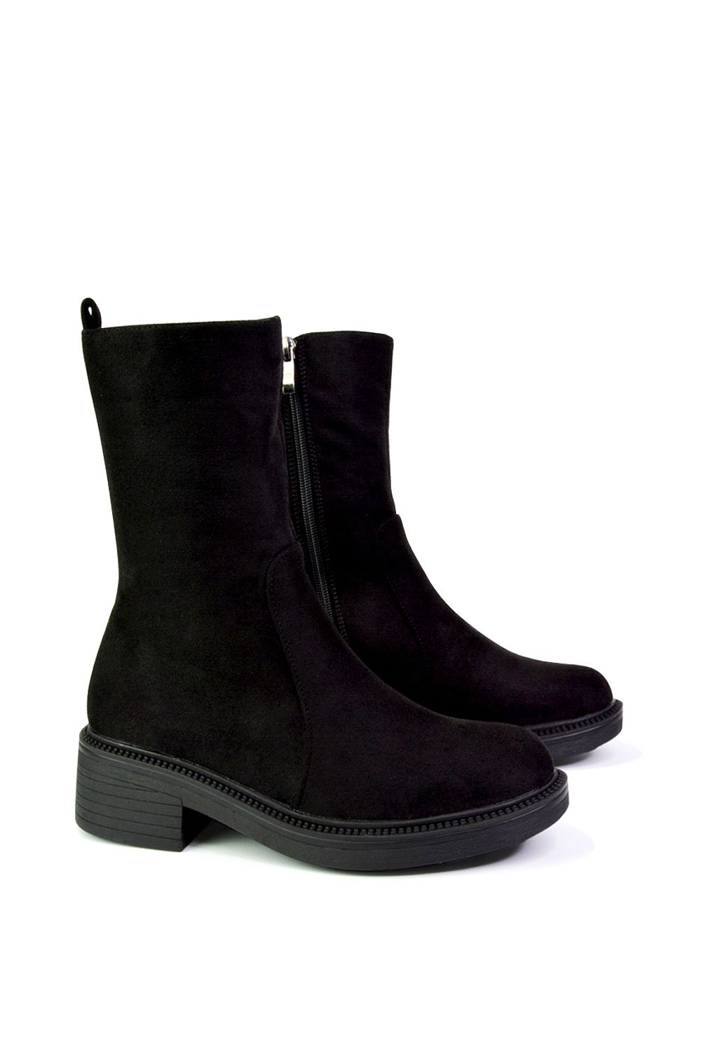 XY London 'Senna' Calf High Cleated Sole Boots image 5