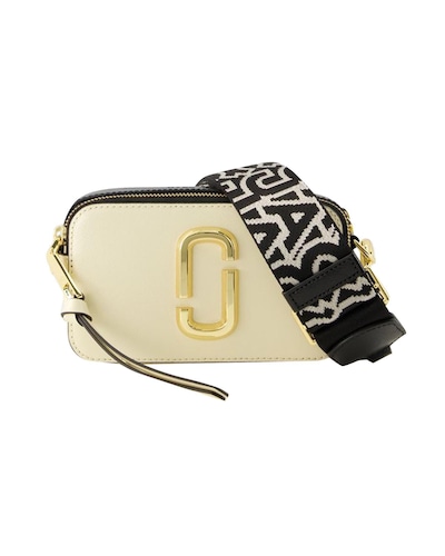 Marc Jacobs Snapshot Camera Bag Leather Crossbody Wo - White Crossbody Bags