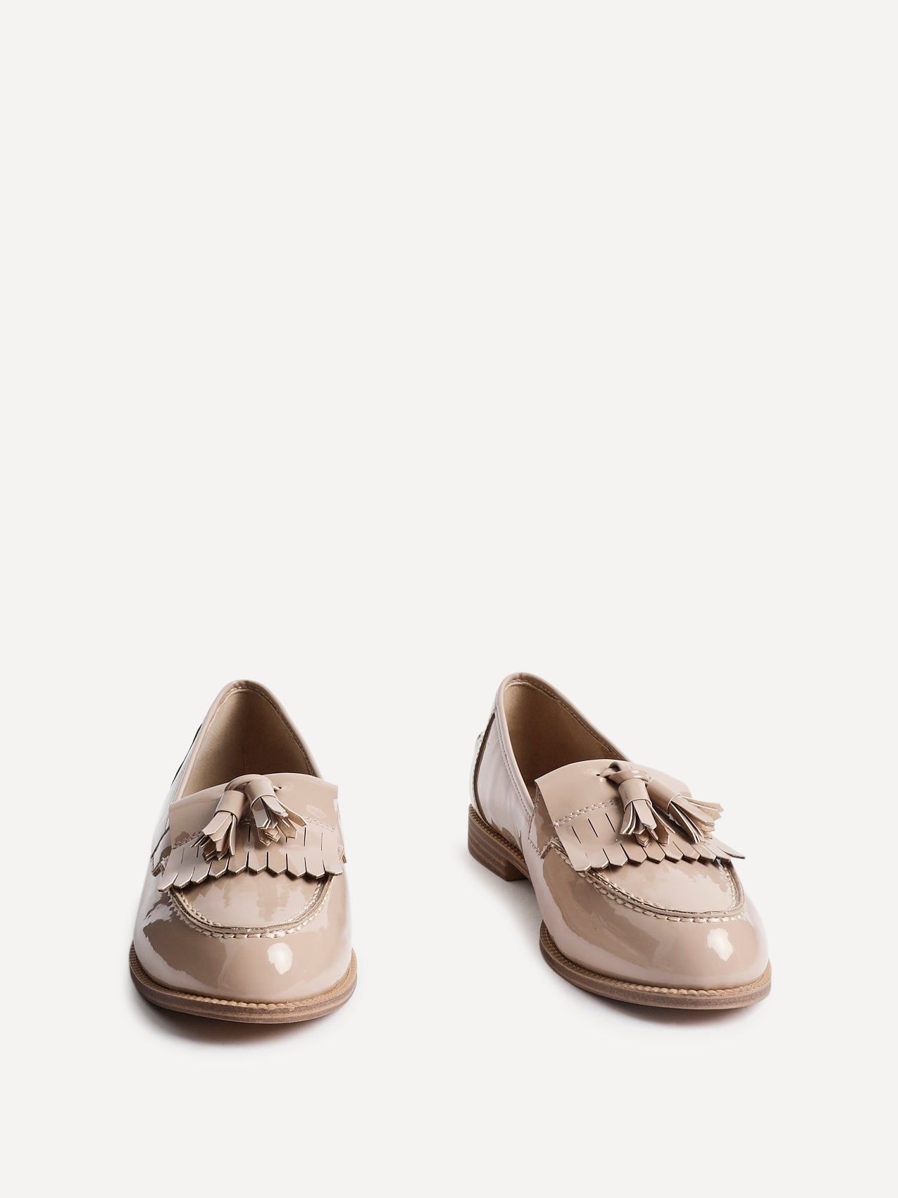 Linzi Rosemary Mocha Faux Leather Classic Slip On Loafer image 4