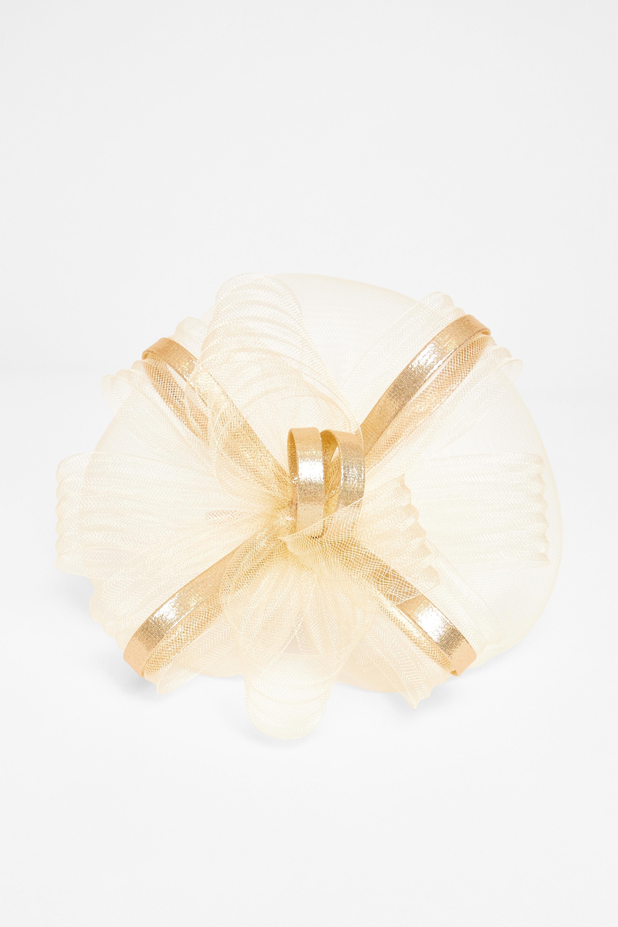 Quiz Gold Shimmer Loop Fascinator image 3
