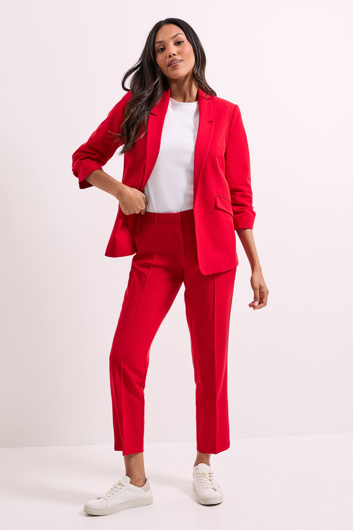 Dorothy Perkins Ankle Grazer Trouser Red image 1