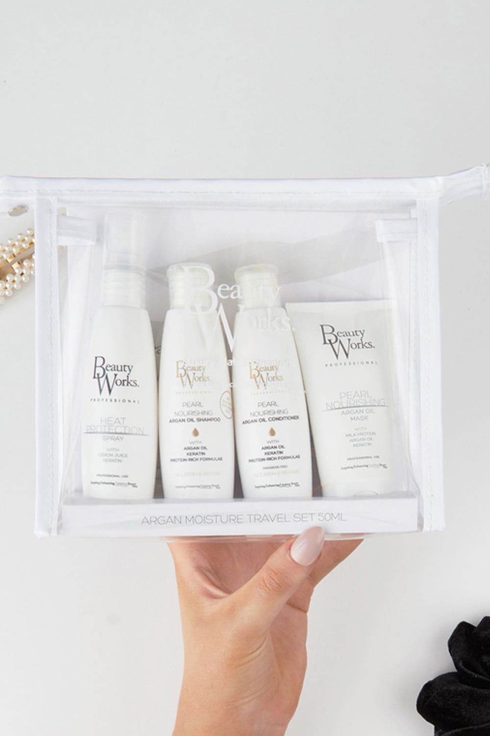 Beauty Works Beauty Works Travel Set - Argan Moisture Repair 50ml Multi image 2