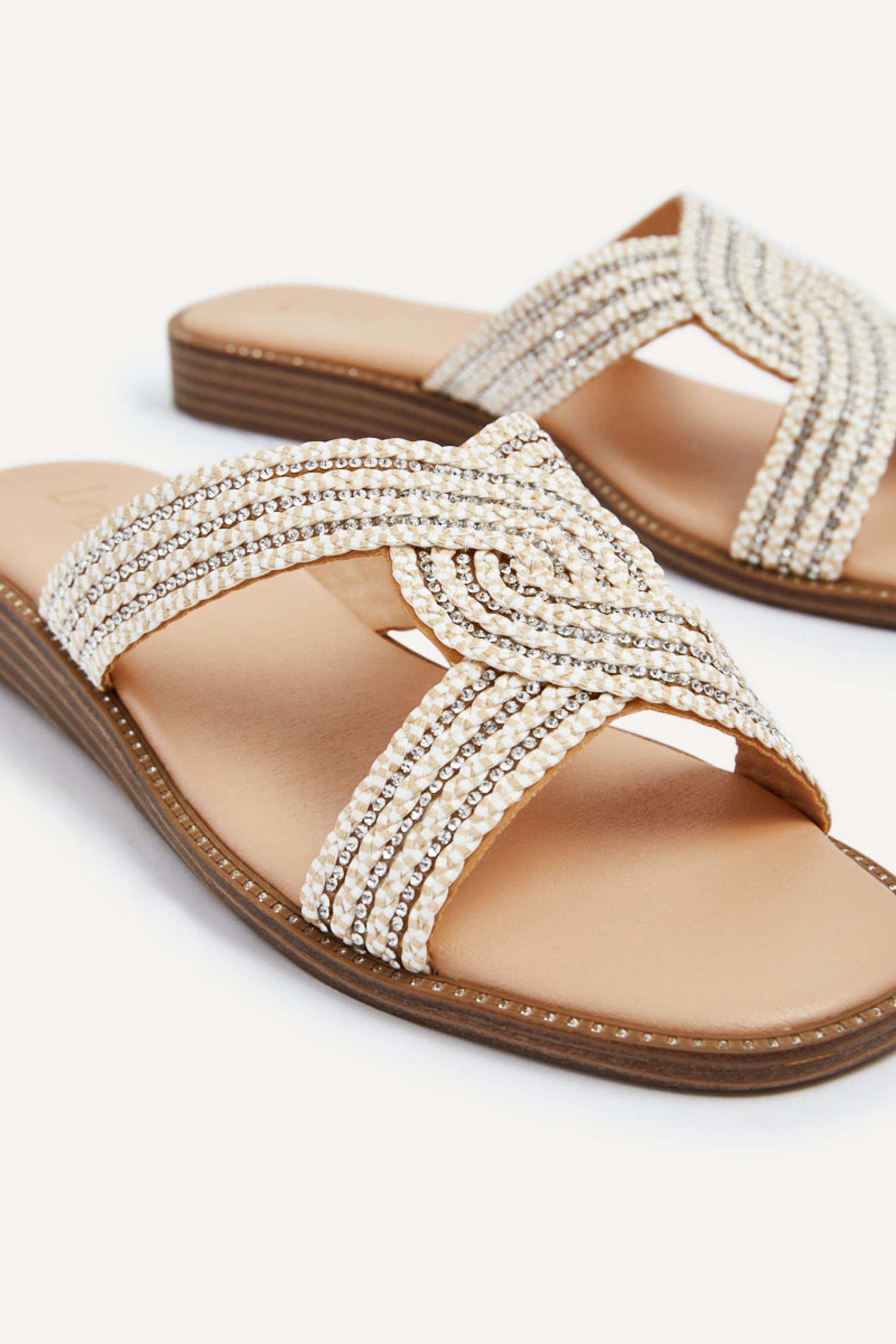 Linzi Vella Neutral Low Wedge Sliders image 4
