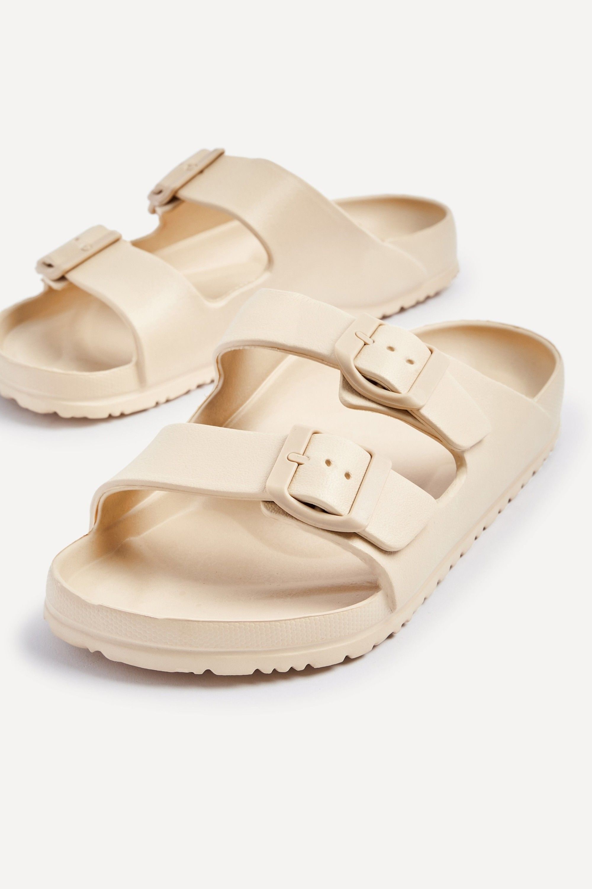 Linzi Candice Nude Slip On Slider Sandals image 4