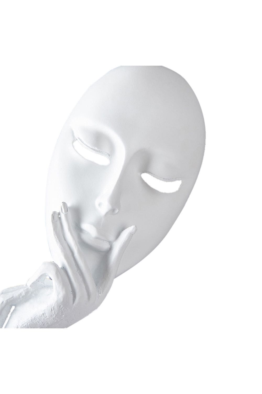 Living and Home 29x10cm White Living Room Accessories Ornaments Resin Meditation Figurine for Home, Office & Study Décor image 5