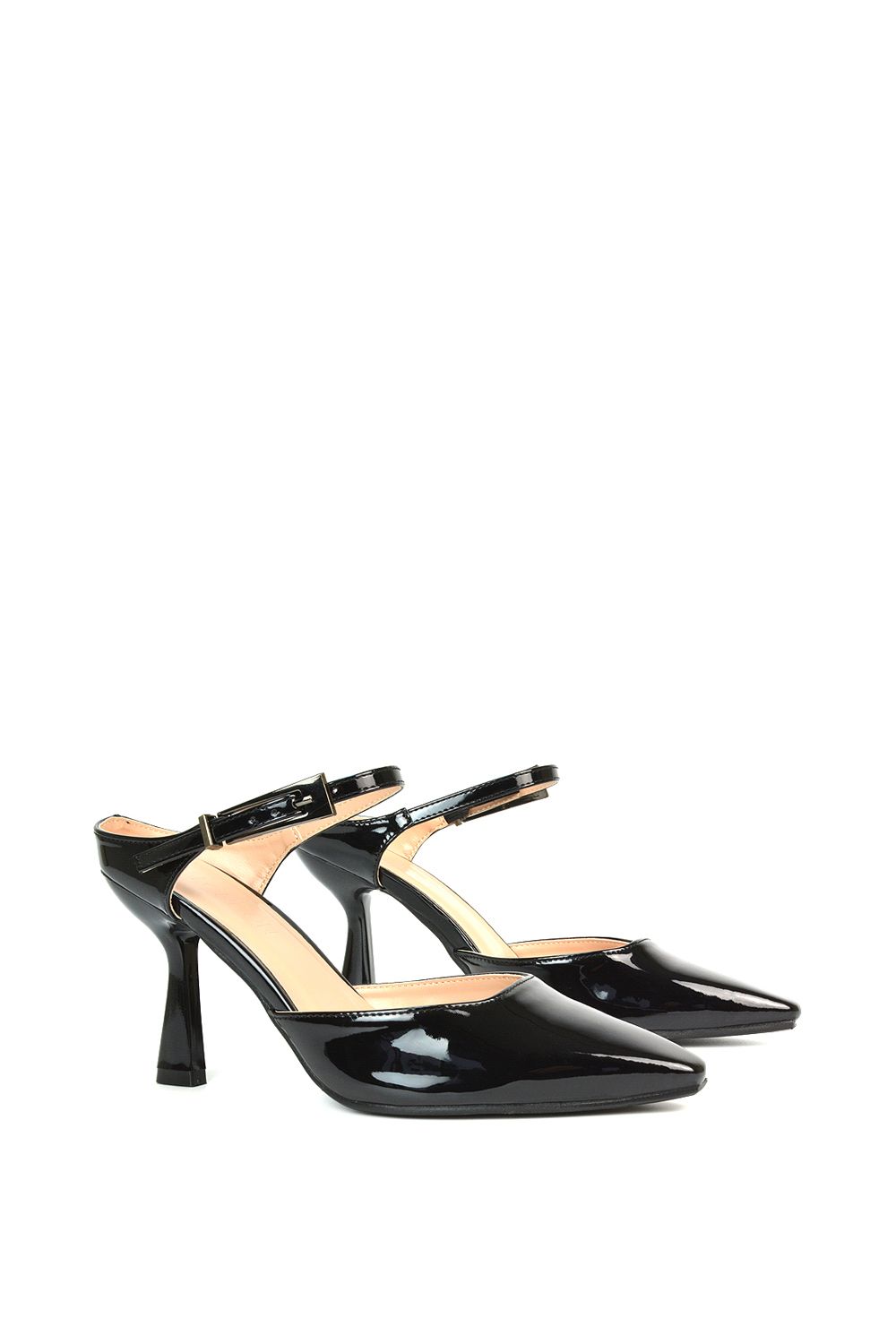 XY London 'Daisy-May' Stiletto High Heel Slip On Pointed Toe Court Shoes image 3