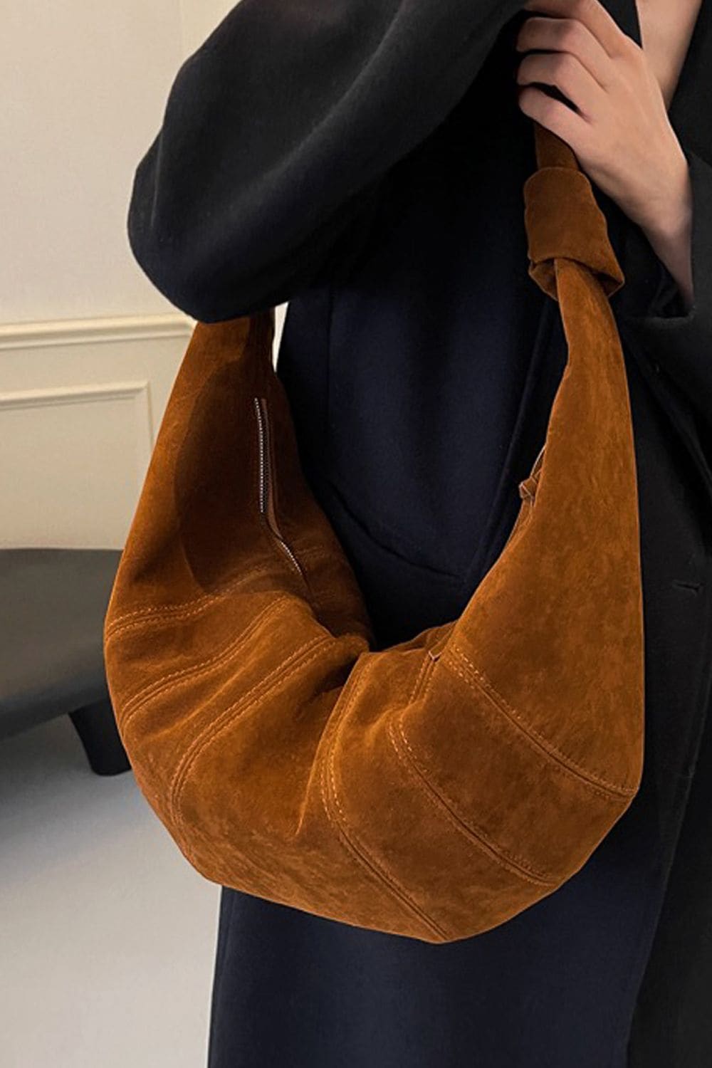 XY London 'Claud' Crescent Baguette Crossbody Shoulder Bag image 2