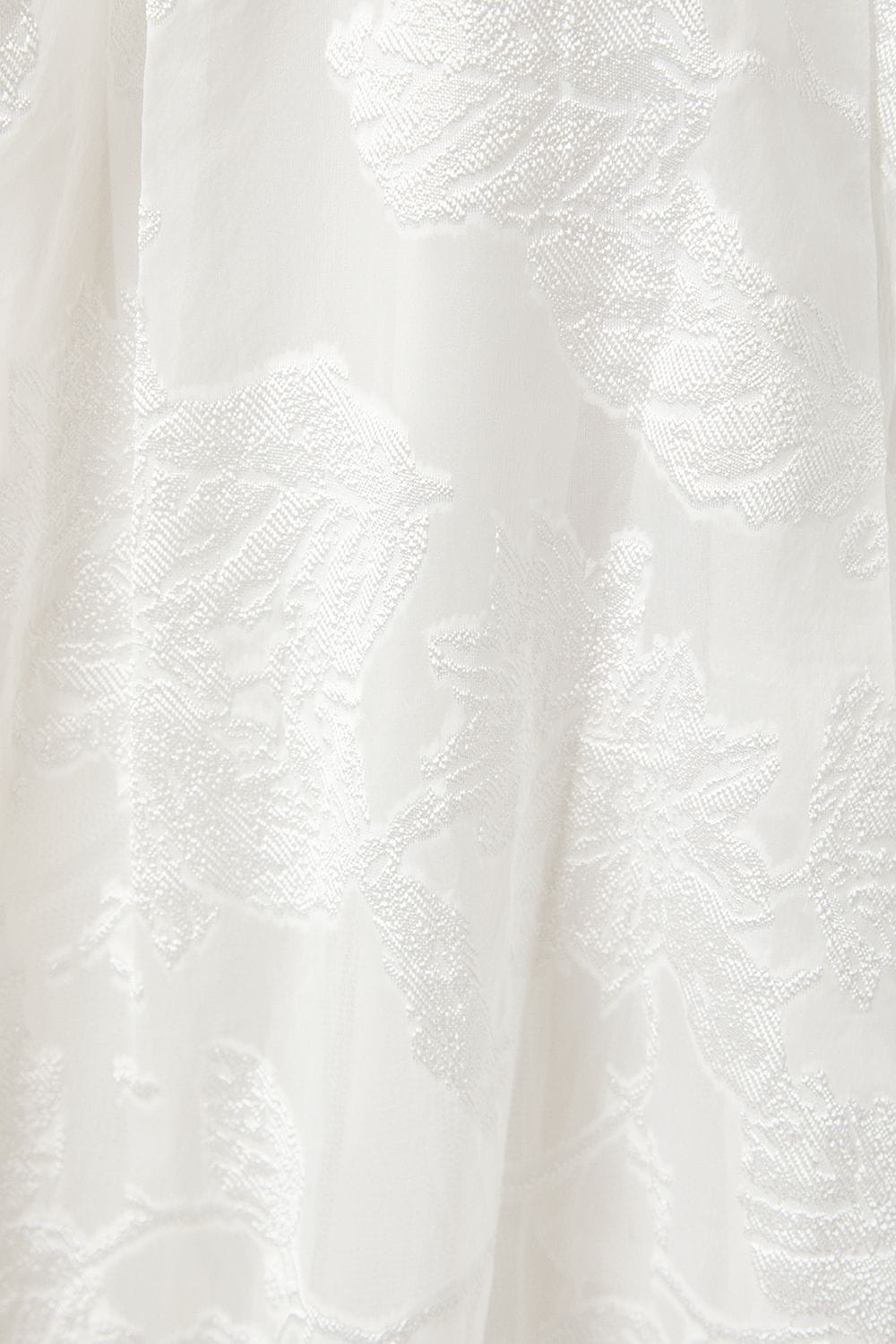 Coast Plunge Neck Organza Jacquard Blouson Sleeve Wedding Dress Ivory image 5