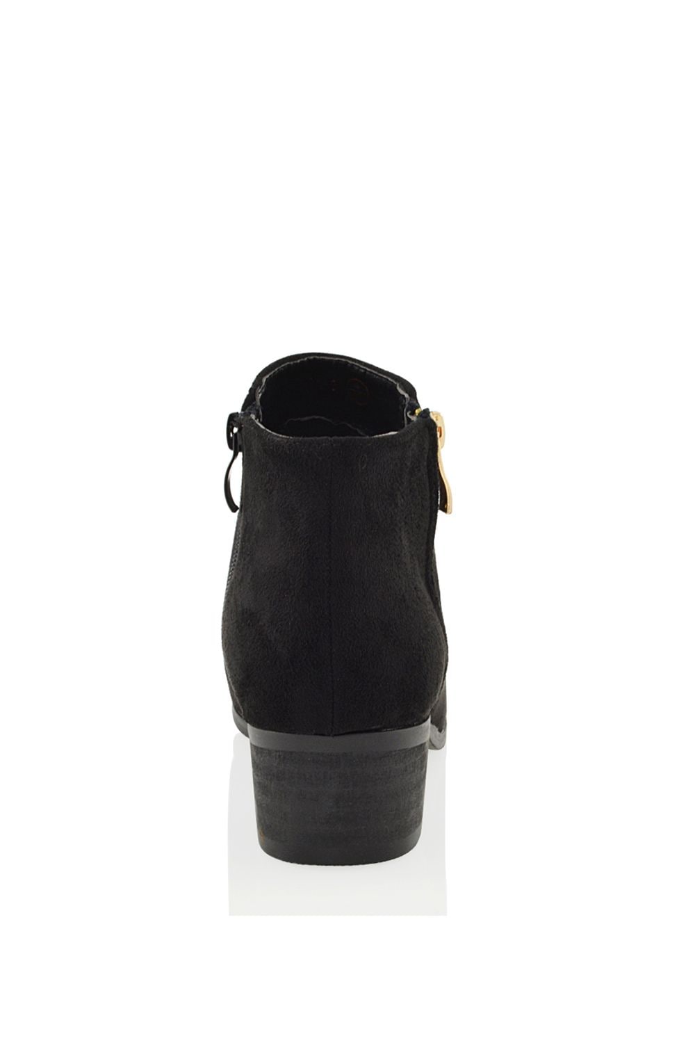 XY London 'Alberto' Low Heel Zip Up Ankle Boots image 4