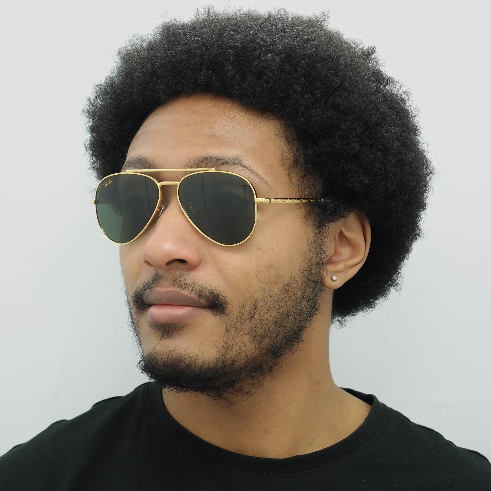 Ray-Ban Aviator Polished Gold Green RB3625 New Aviator image 6