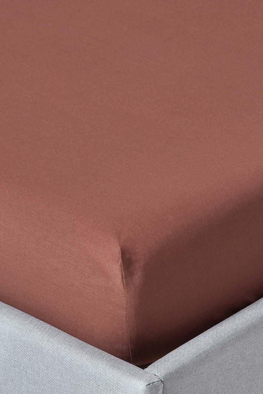 Homescapes Egyptian Cotton Deep Fitted Sheet 18 inch 200 Thread Count image 1