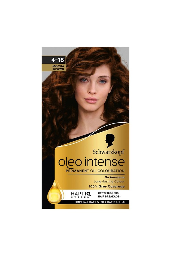 Schwarzkopf Oleo Intense 'Permanent Oil Colour Hair Dye' - 4-18 Mocca Brown