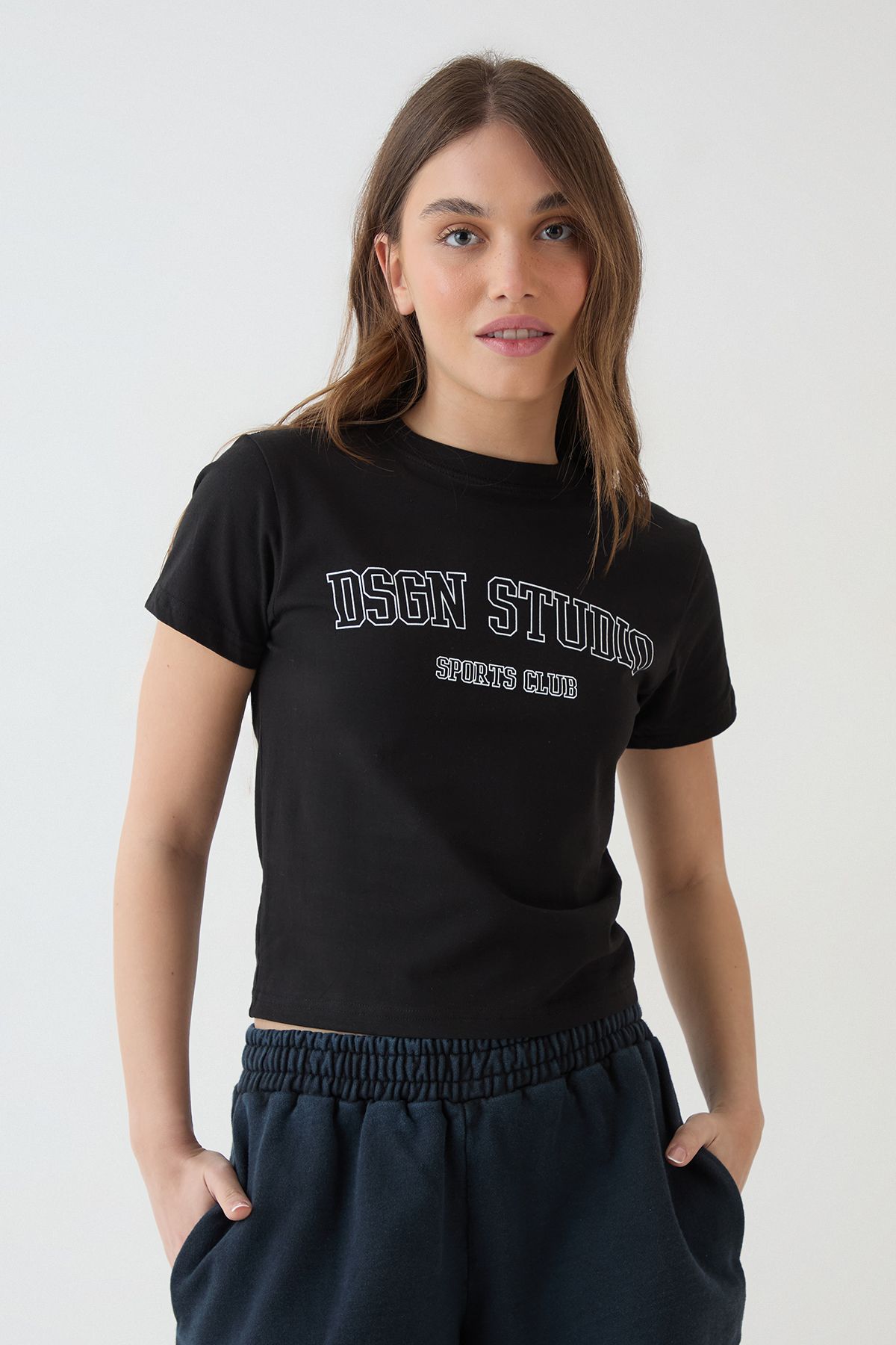 DSGN Studio DSGN Studio Sports Club Printed Baby T-Shirt Black