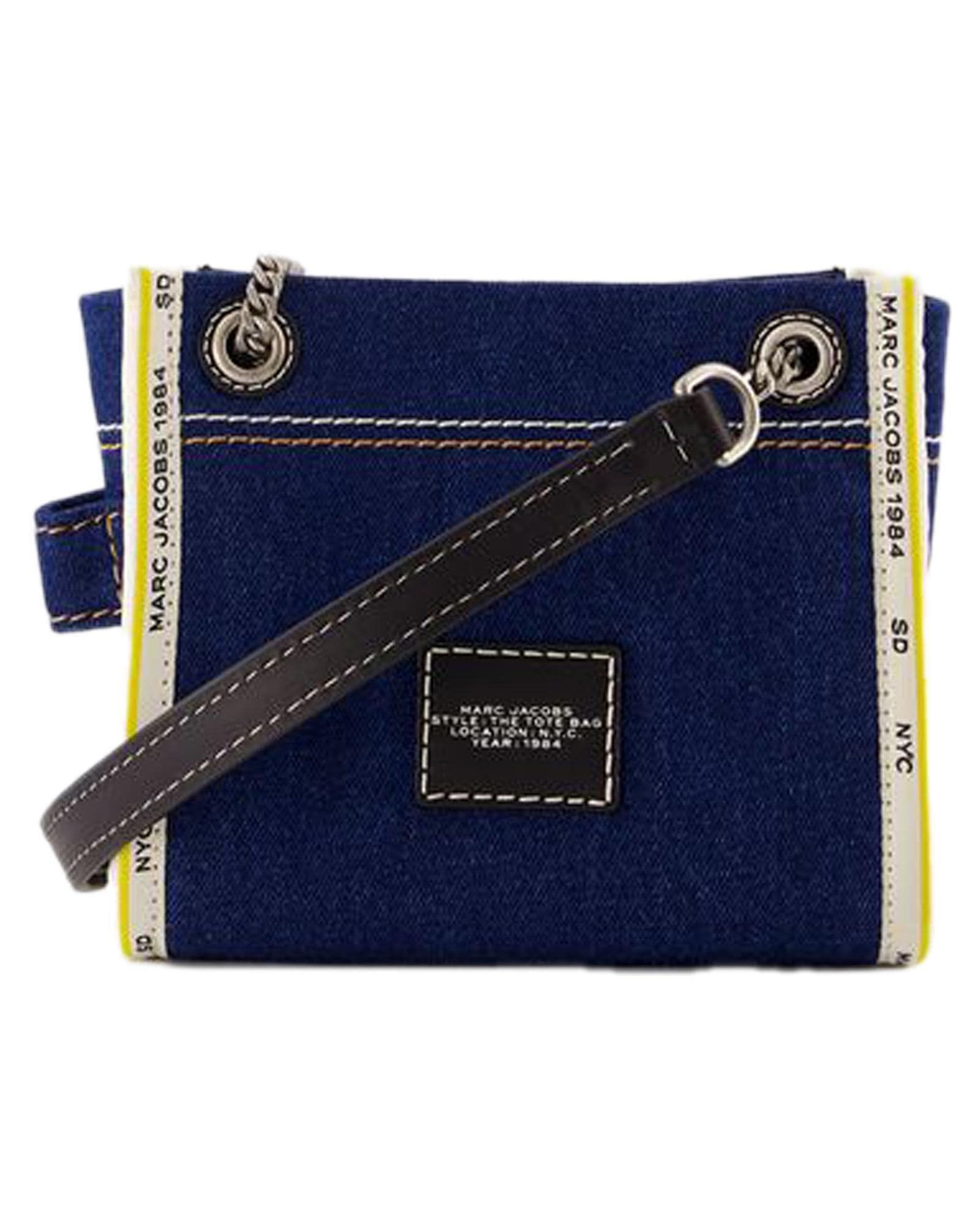 Marc Jacobs The Tote Bag Denim Tote Wo - Black | Black image 3