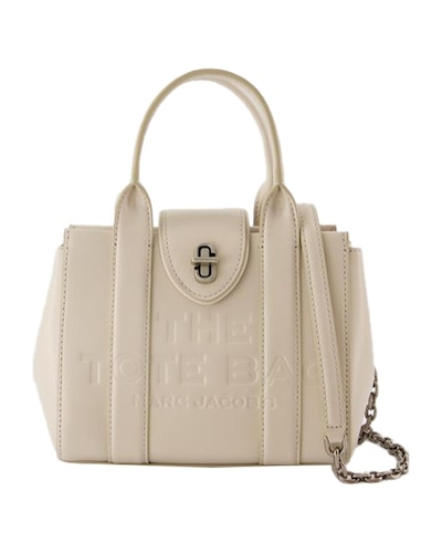 Marc Jacobs The Tote Bag Embossed Leather Wo - White | White