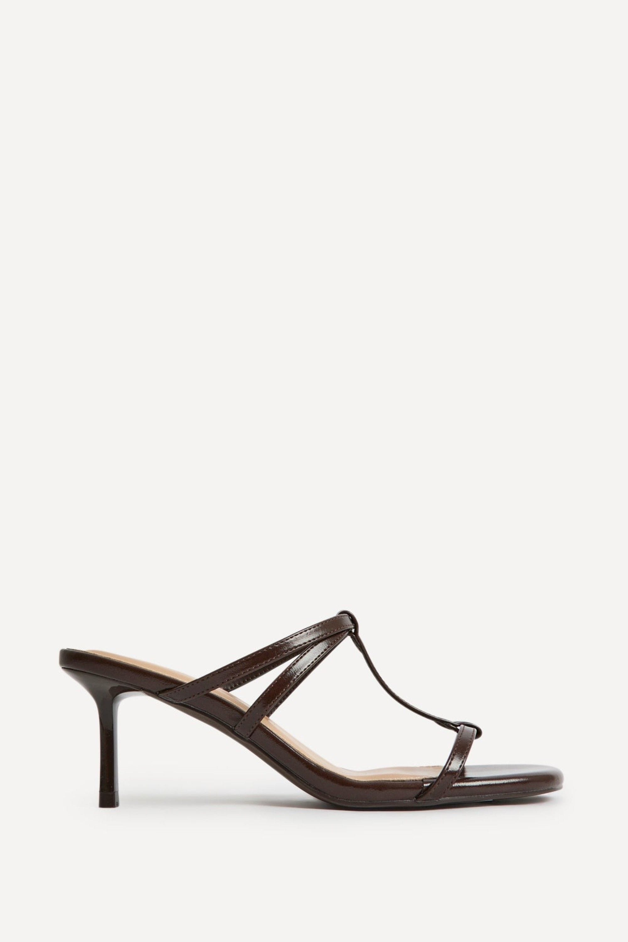 Linzi Westside Brown Mule Heels