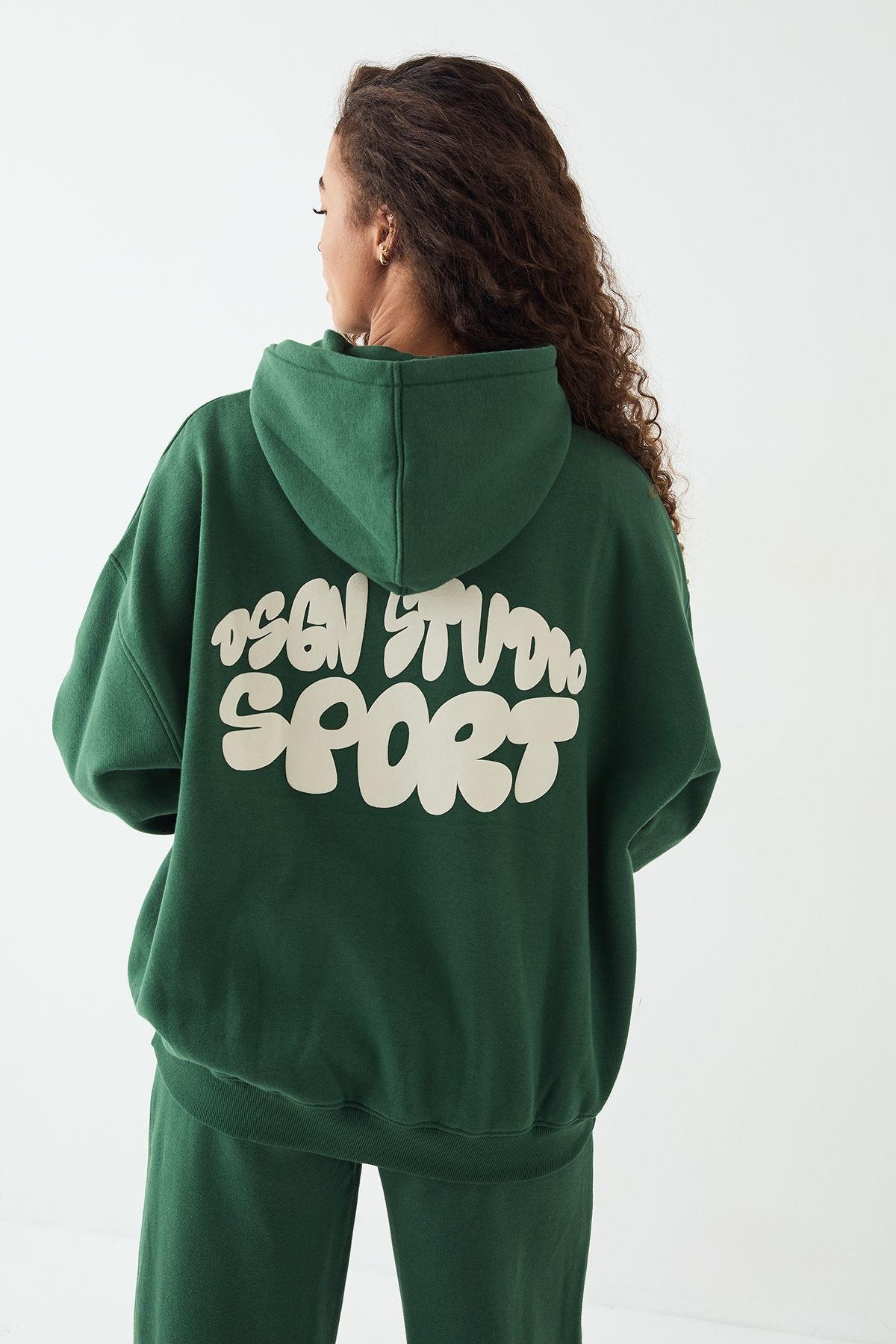 DSGN Studio DSGN Studio Sport Bubble Oversized Hoodie Forest image 2