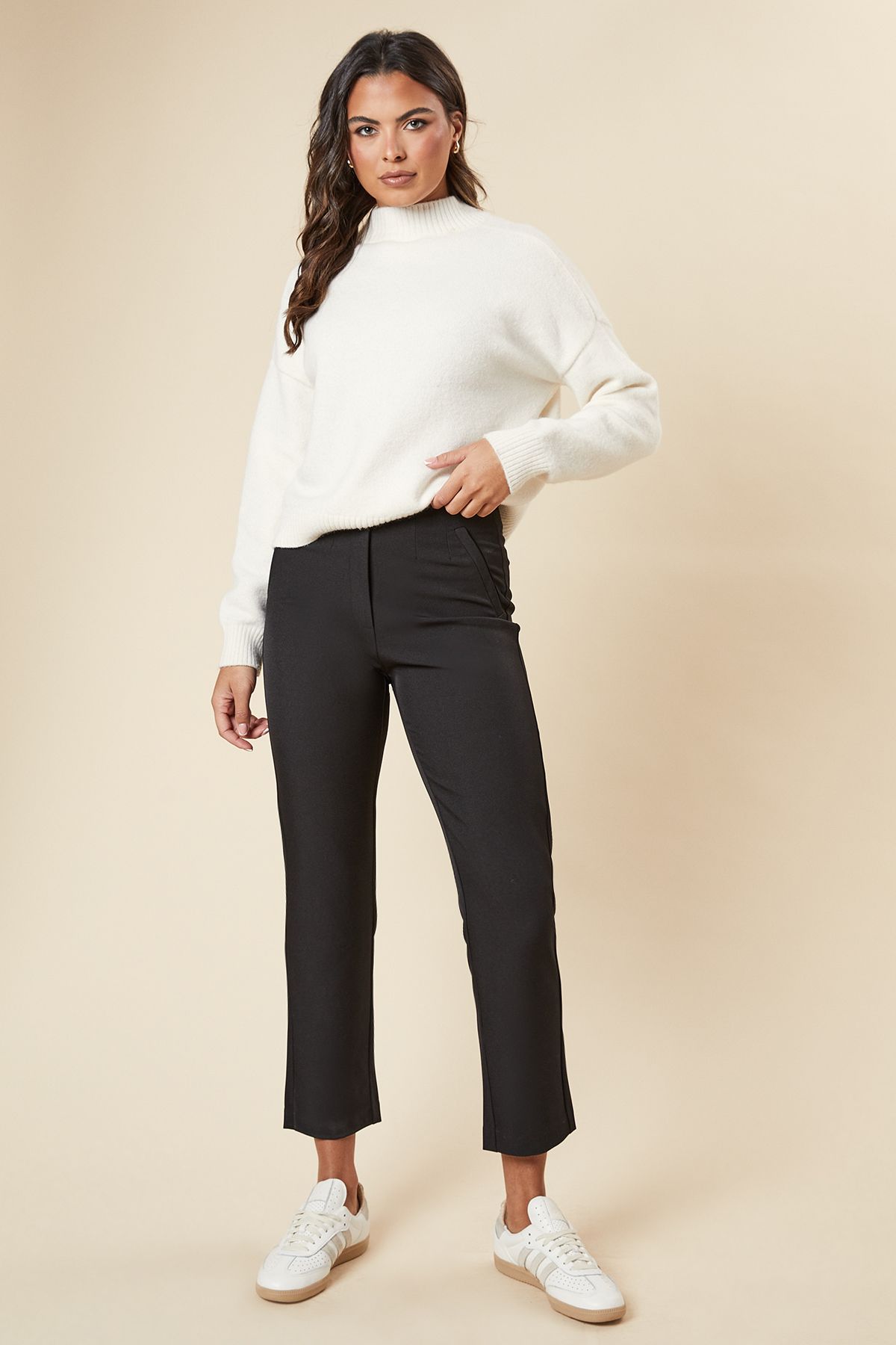 Dorothy Perkins Straight Ankle Grazer Trouser Black image 4