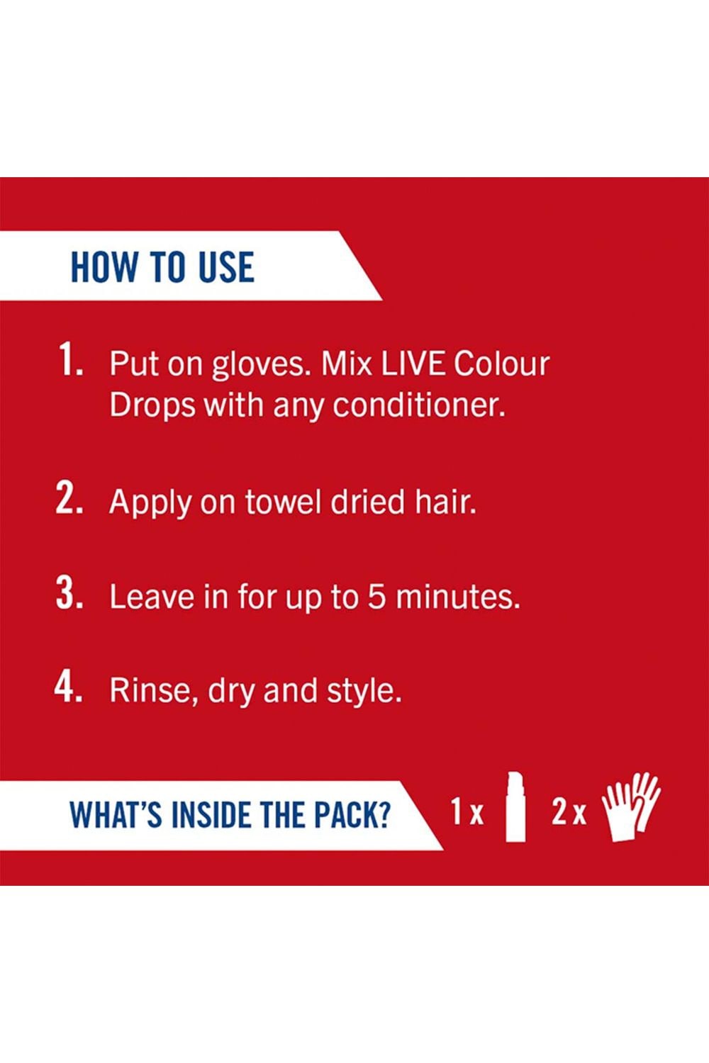 Schwarzkopf LIVE Colour Drops 'Hair Dye' Fiery Red 3 Pack image 4