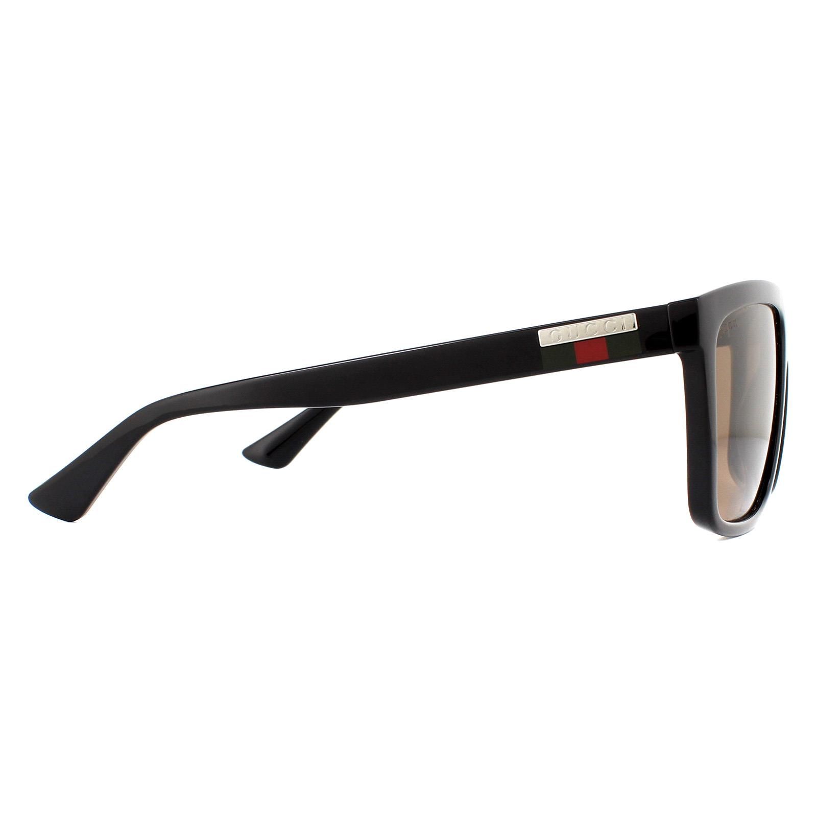 Gucci Square Black Brown GG0748S Sunglasses image 4