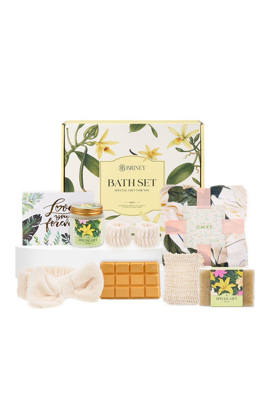 Living and Home Sunflower-Scented Spa Bath Gift Set image 1