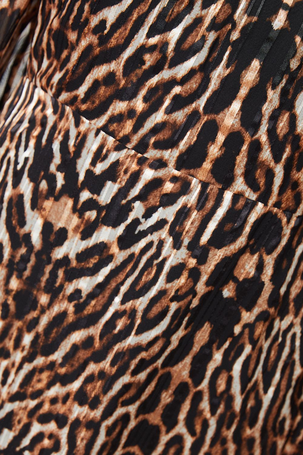 Dorothy Perkins Animal Chiffon Burnout Stripe Midi Dress Animal image 5