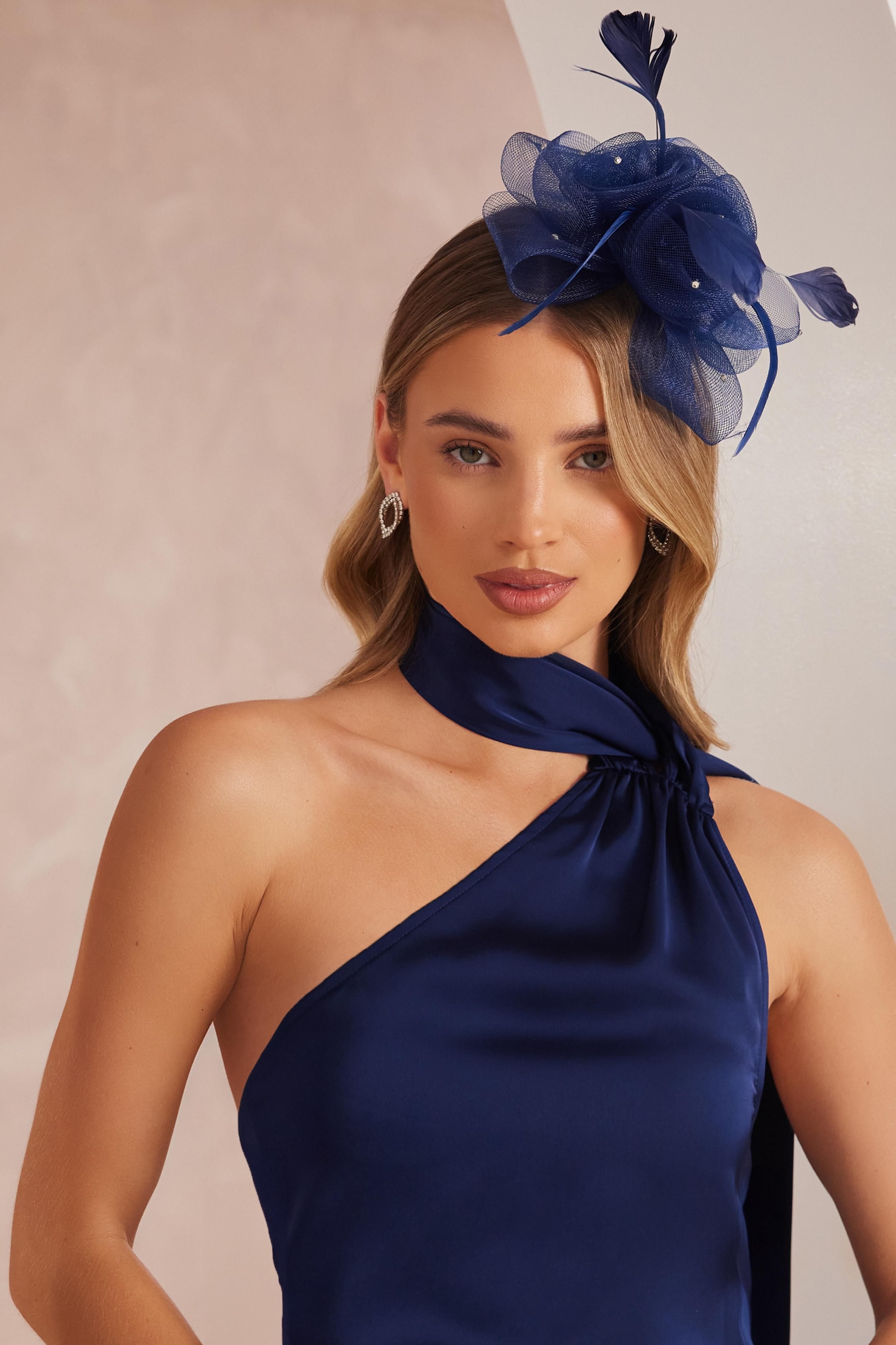 Quiz Navy Flower Headband Fascinator image 1