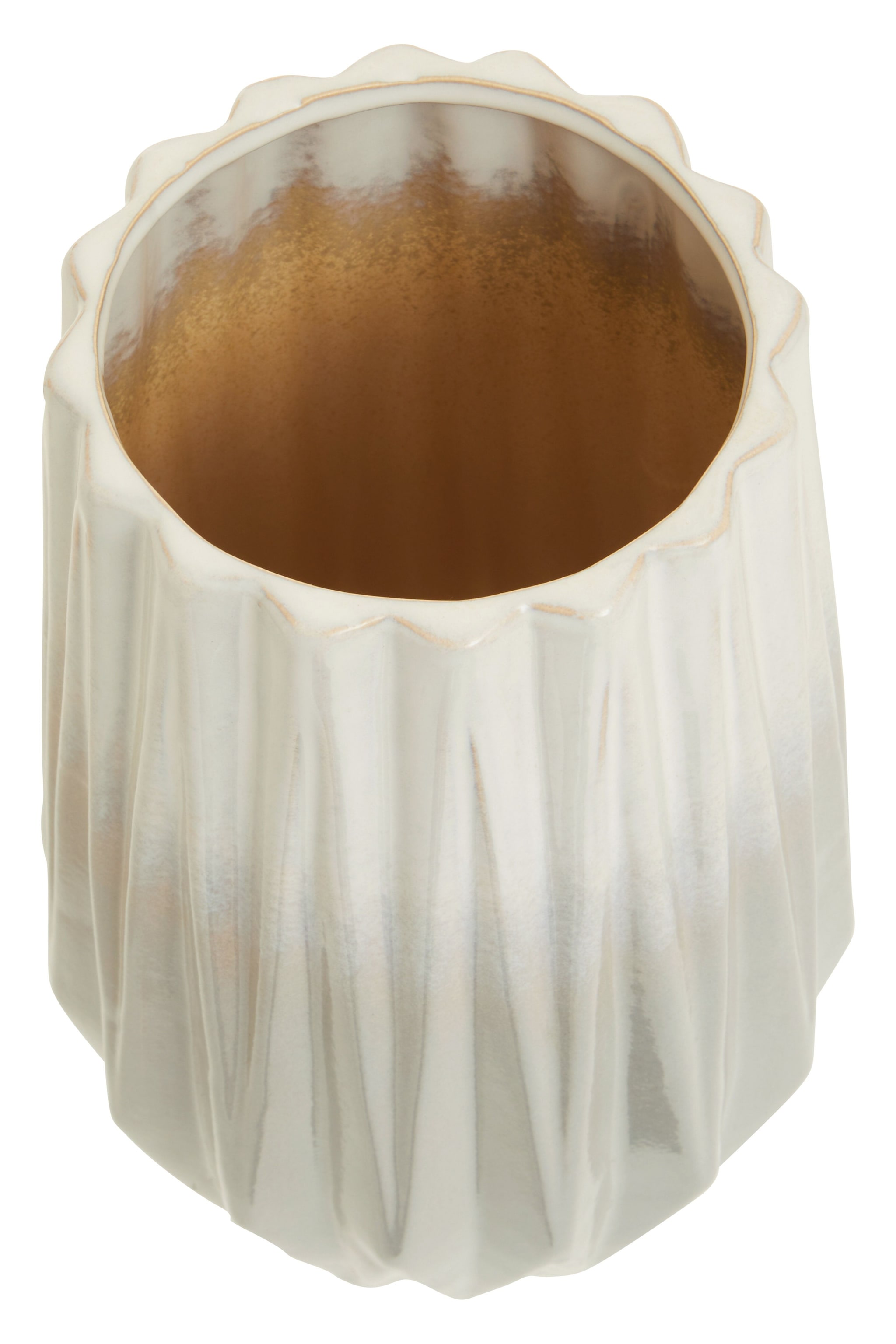 Orsina Sleek And Sturdy Small Ceramic Vase, Robust Pottery Vase, Decorative Vase For Artificial Flowers image 3