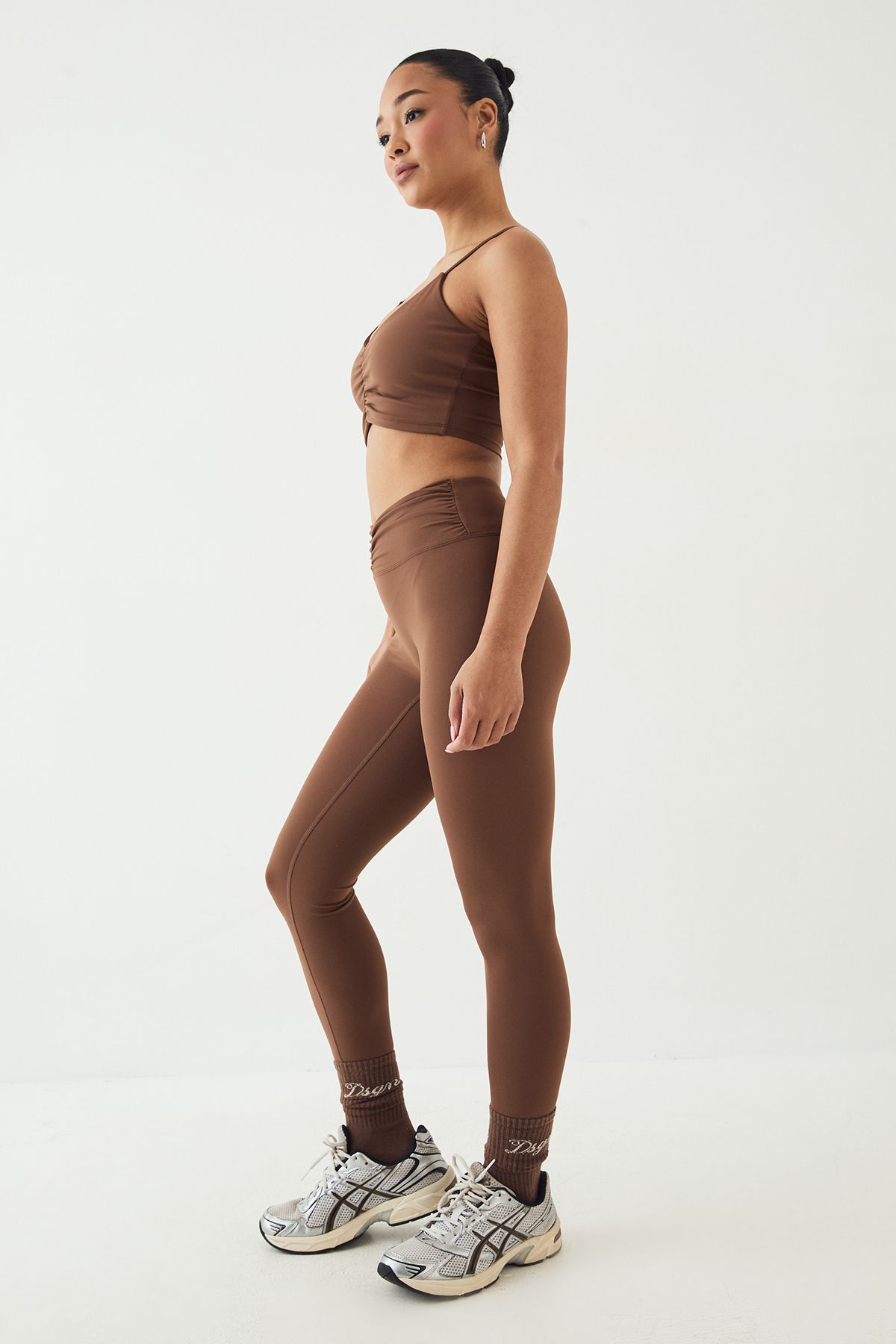 DSGN Studio DSGN Studio Ultra Sculpt Ruched Waist High Waist Legging Mocha image 3