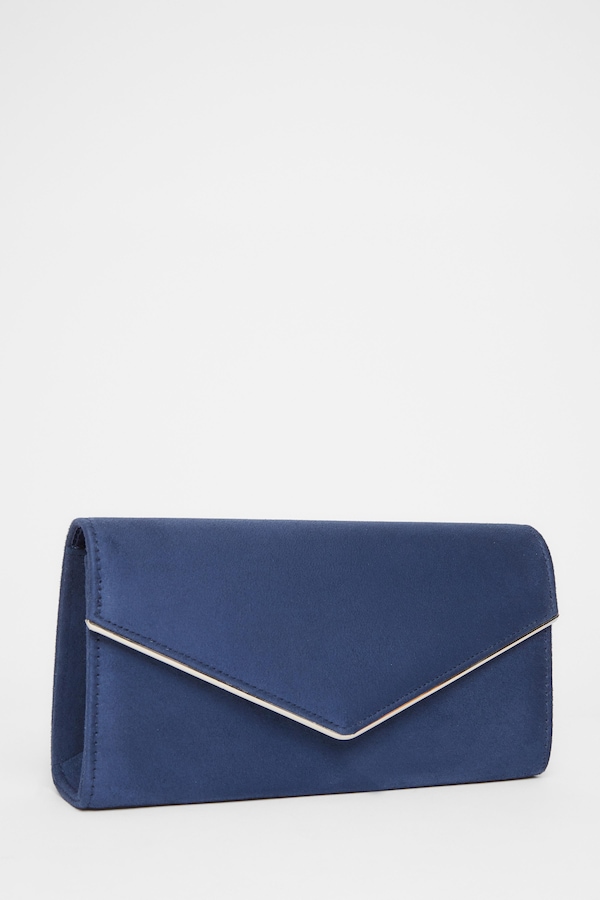 Quiz Navy Thin Clutch Bag