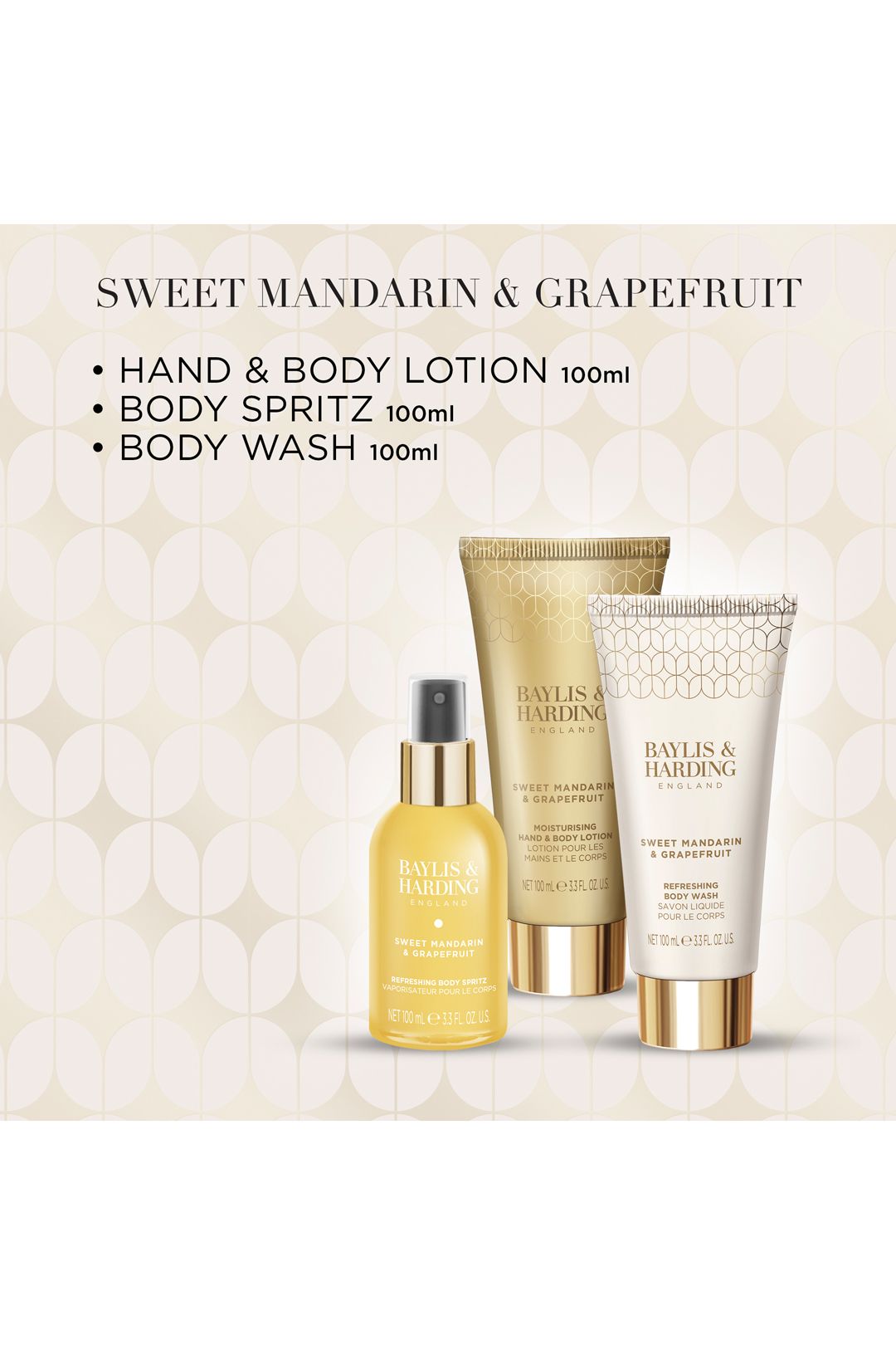 Baylis & Harding Sweet Mandarin & Grapefruit Luxury Wash Bag Gift Set Multi image 4