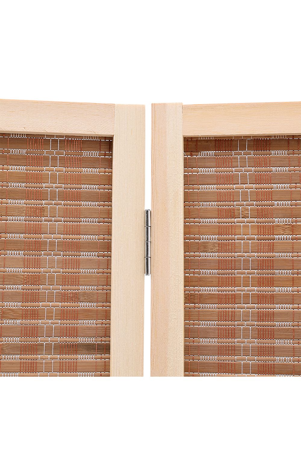 Living and Home 4-Panel Bamboo Woven Folding Room Divider image 5