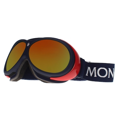 Moncler ML0130 91X Matte Blue Blue Mirror Ski Goggles