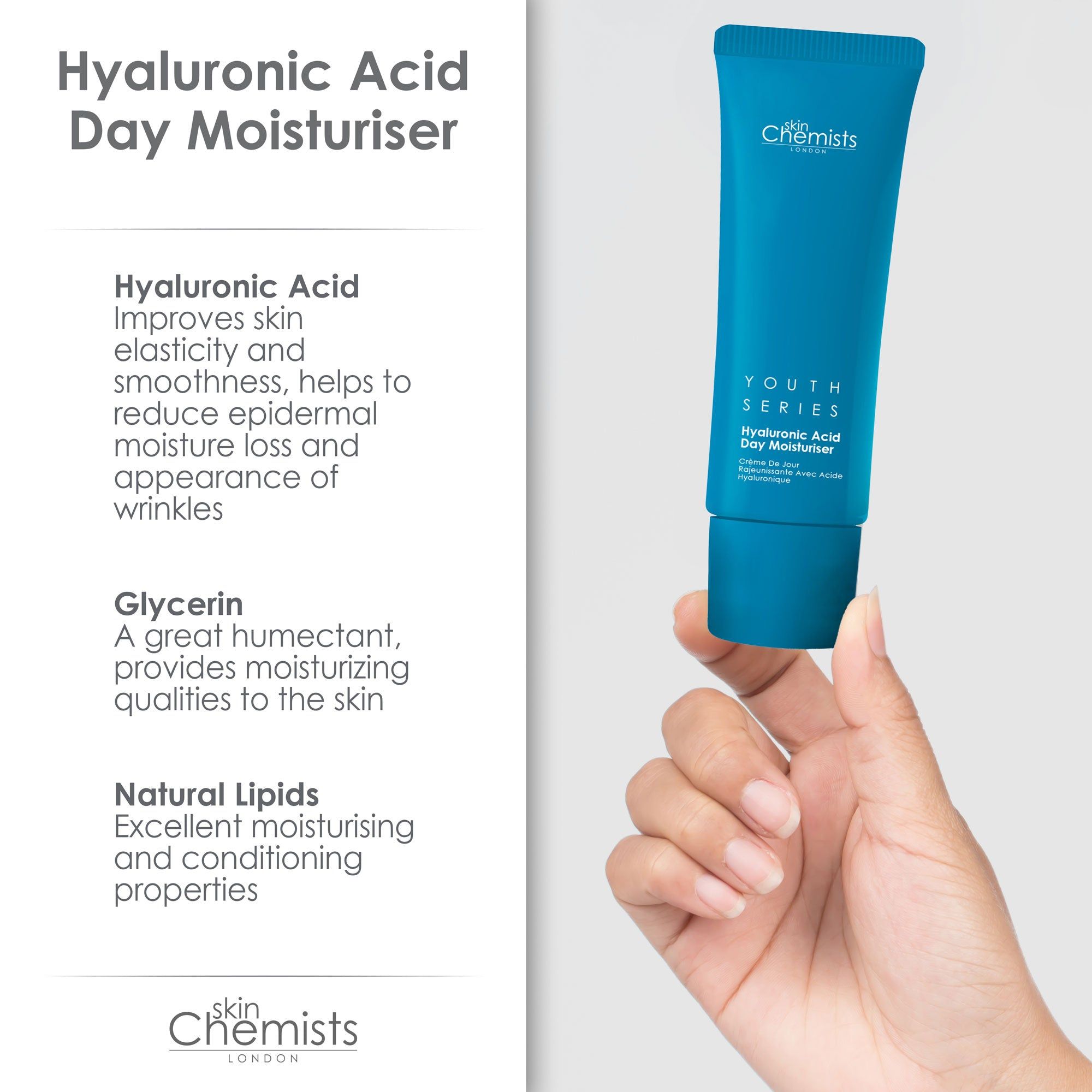 skinChemists Hyaluronic Acid Day Moisturiser 50ml image 4